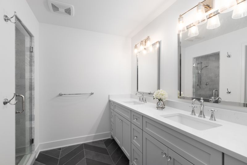 Vanity with Modern Fixtures